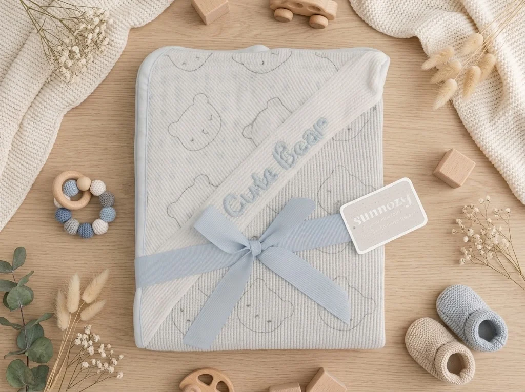 blanket - blue bear - 80\*80cm