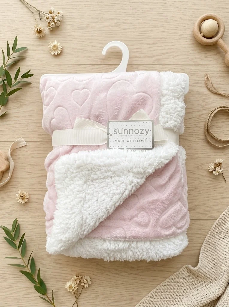Sunnozy-Blanket - pink - 75\*100cm