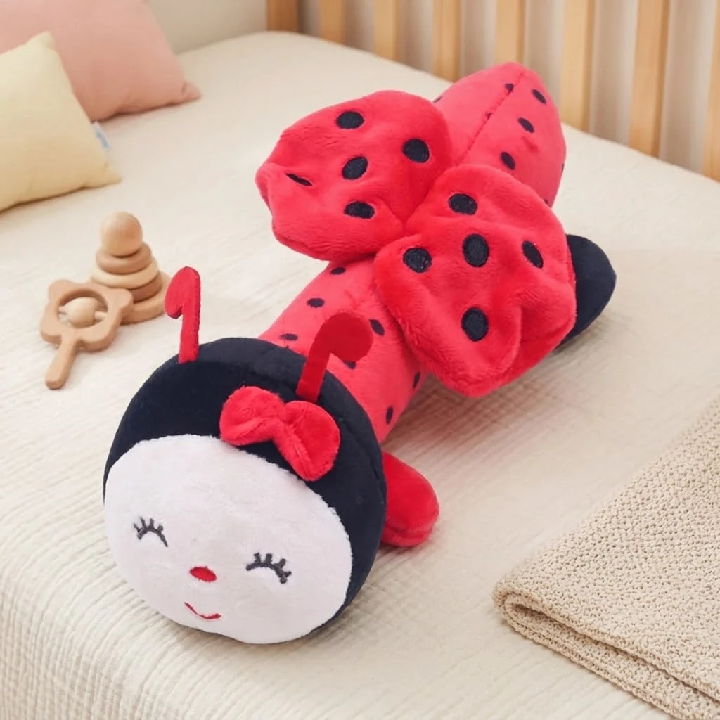 Sunnozy-hand-cranked barrel toy - ladybug - 0m+