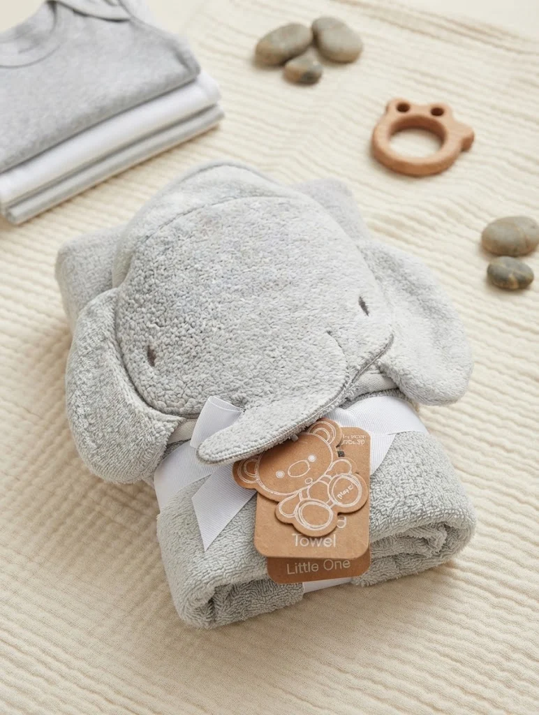 Hooded towel. - gray - 76\*76cm
