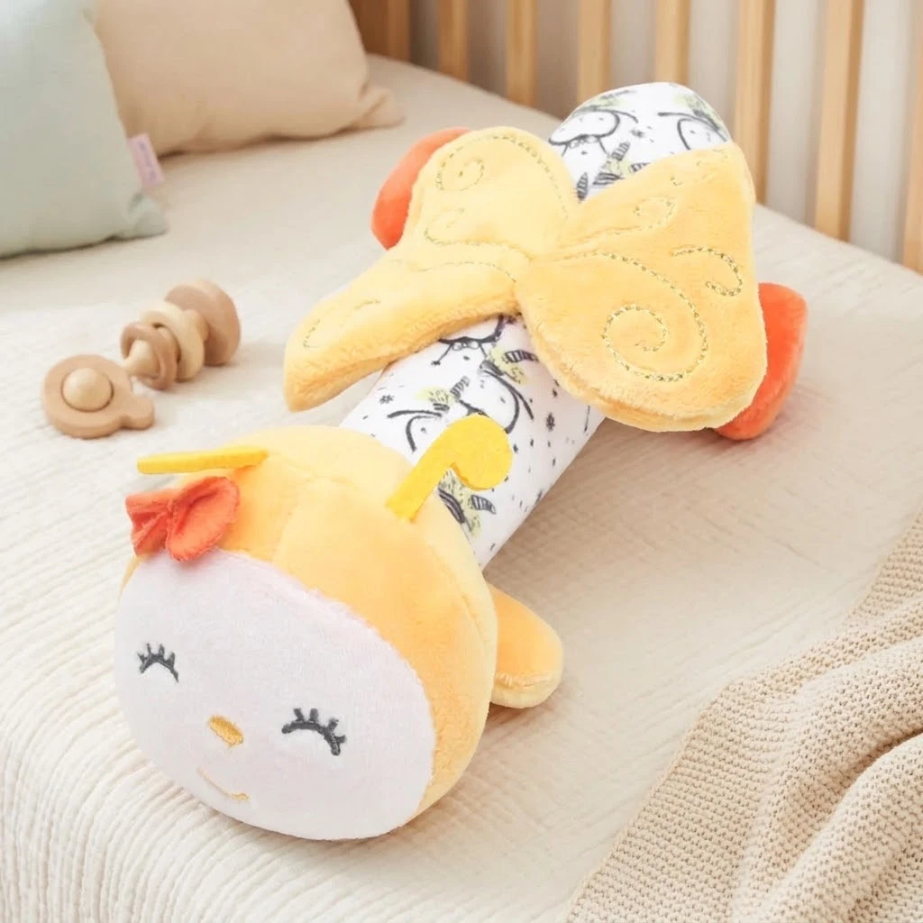 Sunnozy-hand-cranked barrel toy - yellow bee - 0m+