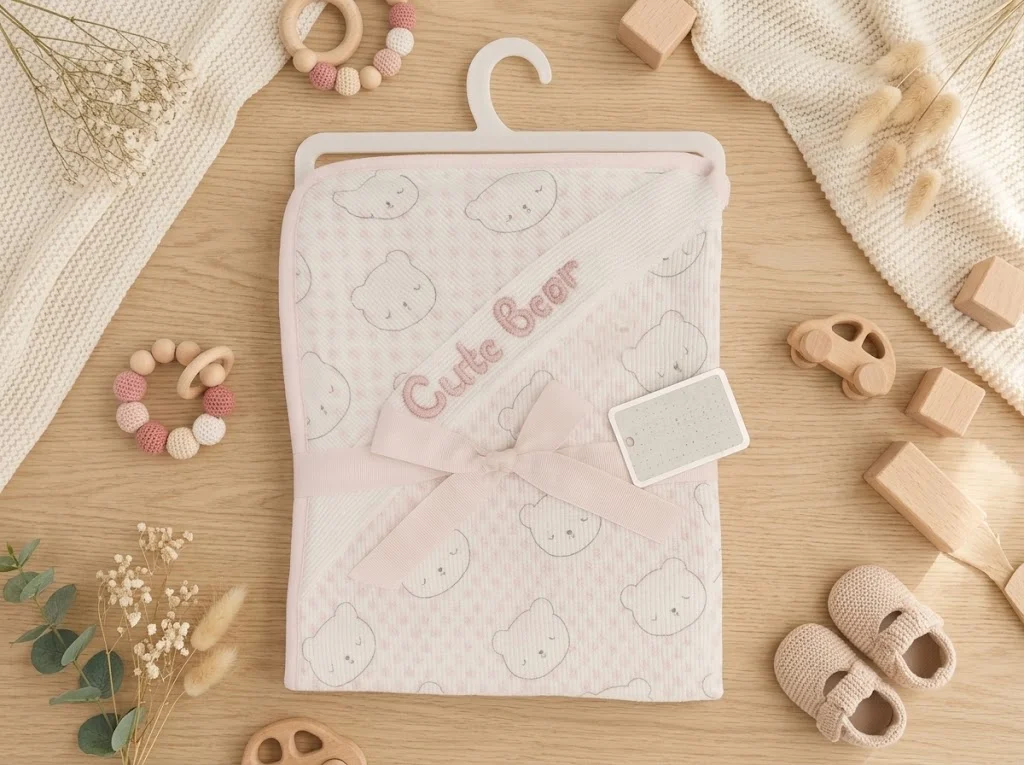 blanket - pink bear - 80\*80cm