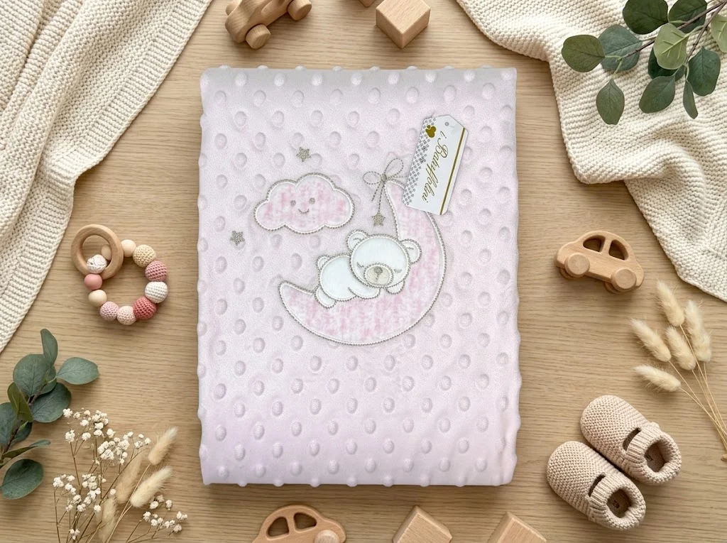 Blanket - Pink - Moon Bear - 75\*100cm