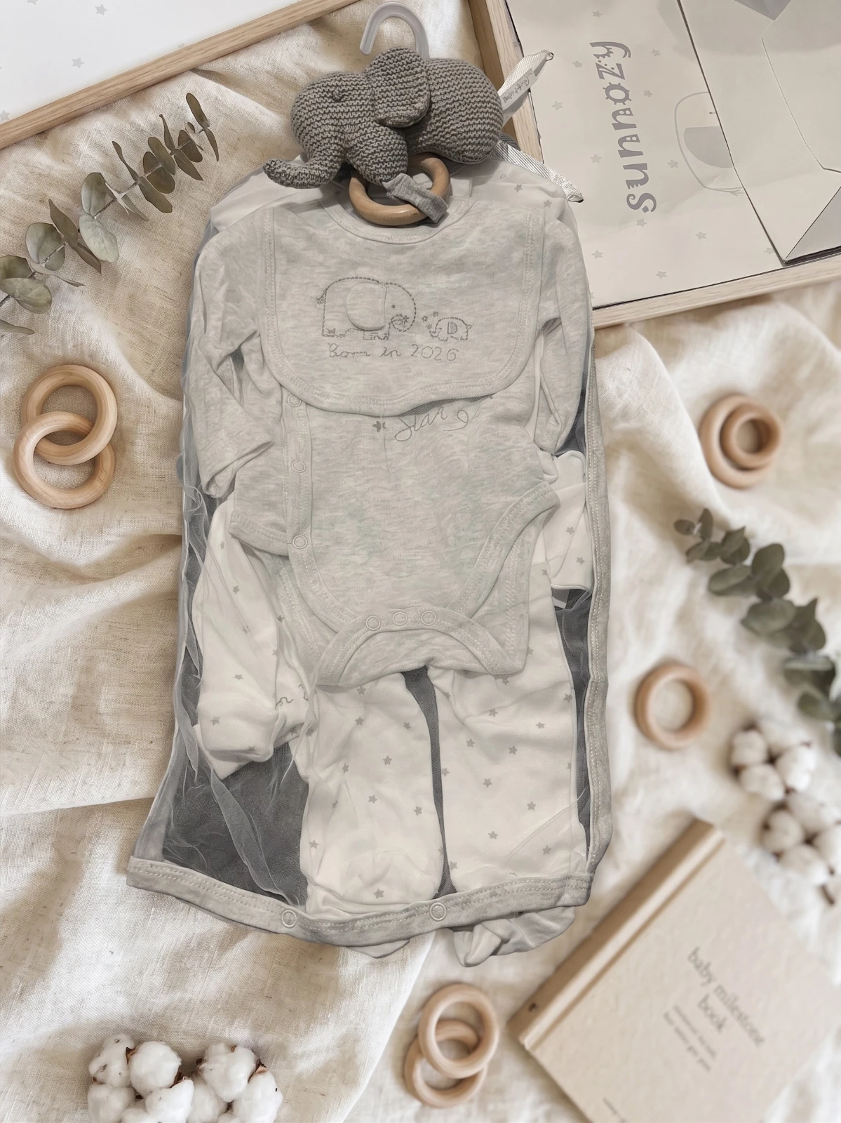 Sunnozy-6 Piece Set - light gray - 0-3/3-6m