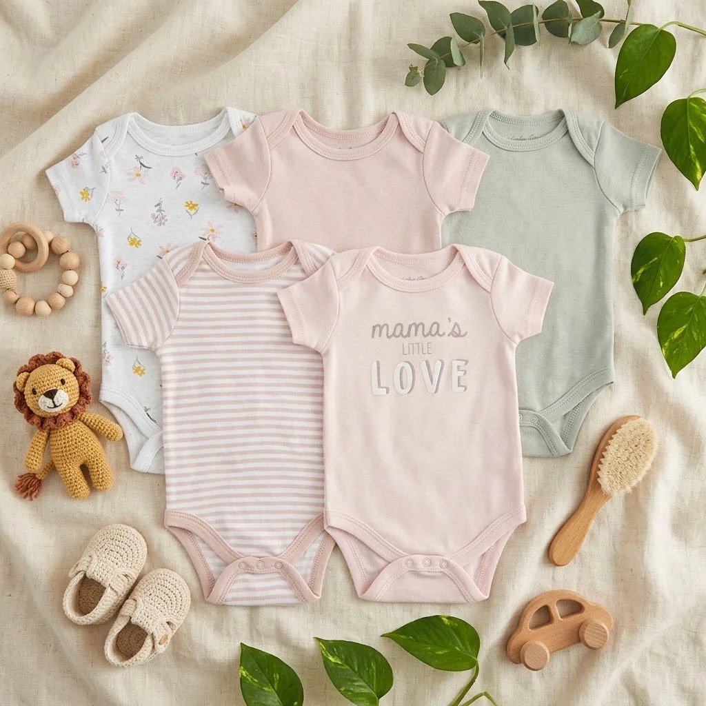 KLH-Kyle+Deena 5 in 1bodysuit - little love - 0-3/3-6/6-9M